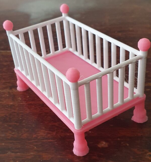 Cuna para casa de muñecas