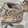 Zapatillas Conguitos leopard print doradas / Botín niña Talla 34
